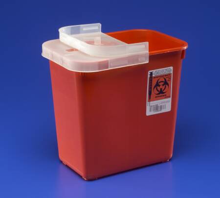 SharpSafety™ Multi-purpose Sharps Container, 2 Gallon, 10 x 10½ x 7¼ Inch, 1 Case of 20 () - Img 1