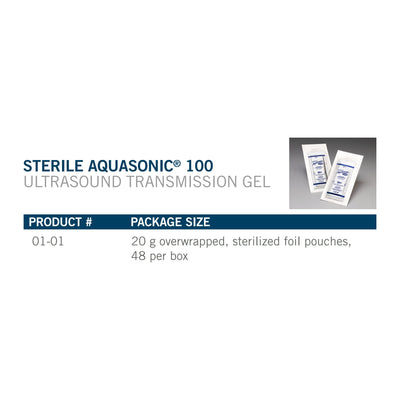 Aquasonic® 100 Ultrasound Gel, 1 Box of 48 (Conductive Gel and Cream) - Img 3