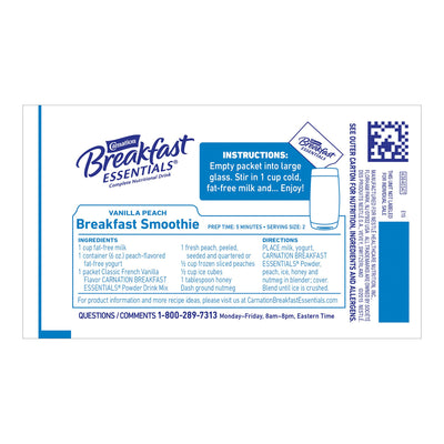 Carnation Breakfast Essentials® Vanilla Oral Supplement, 1.26 oz. Packet, 1 Box of 10 (Nutritionals) - Img 4