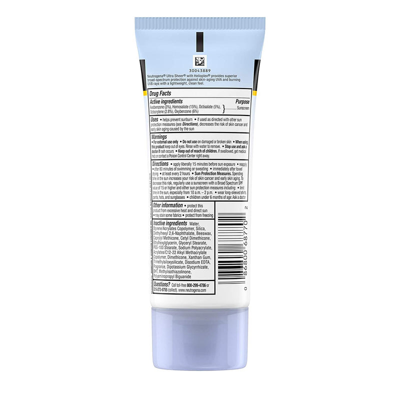 Neutrogena® Ultra Sheer Sunblock Tube, 1 Each (Skin Care) - Img 2