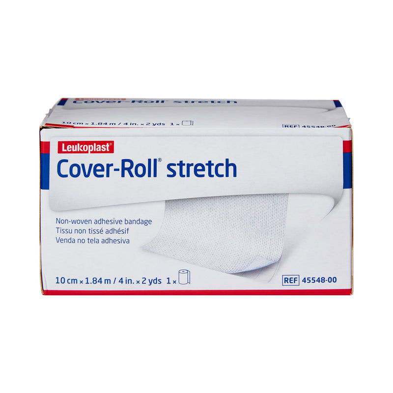 Cover-Roll® Stretch Nonwoven Polyester Dressing Retention Tape, 4 Inch x 2 Yard, White, 1 Box (General Wound Care) - Img 2