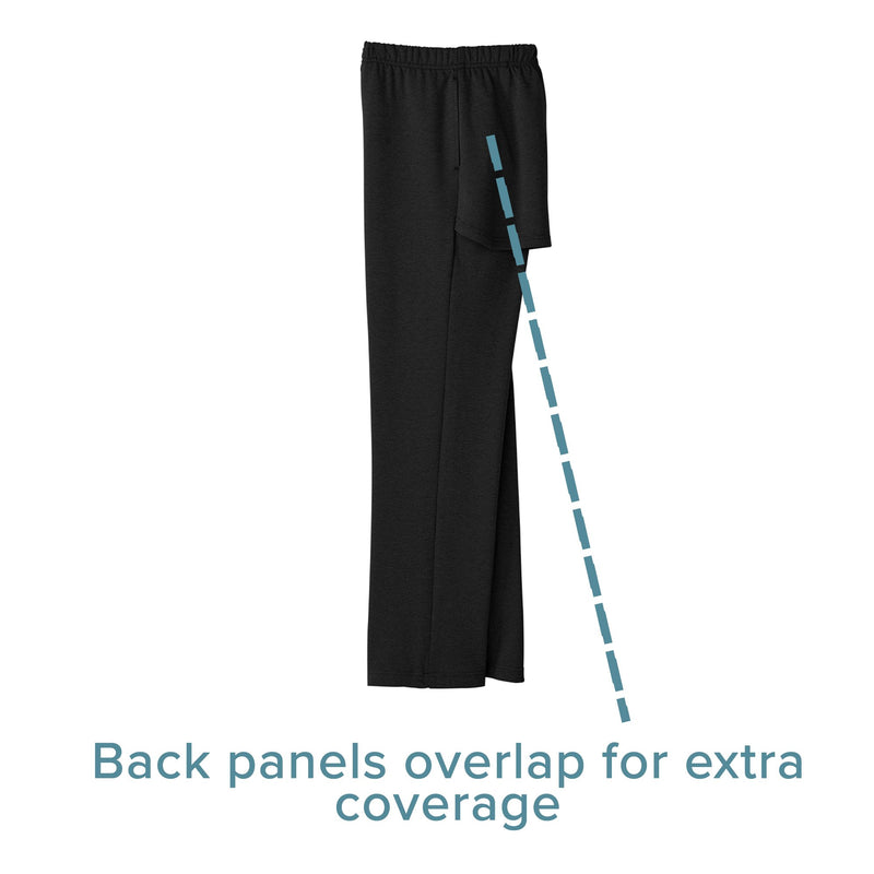 Silverts® Open Back Adaptive Pants, 2X-Large, Black, 1 Each (Pants and Scrubs) - Img 9