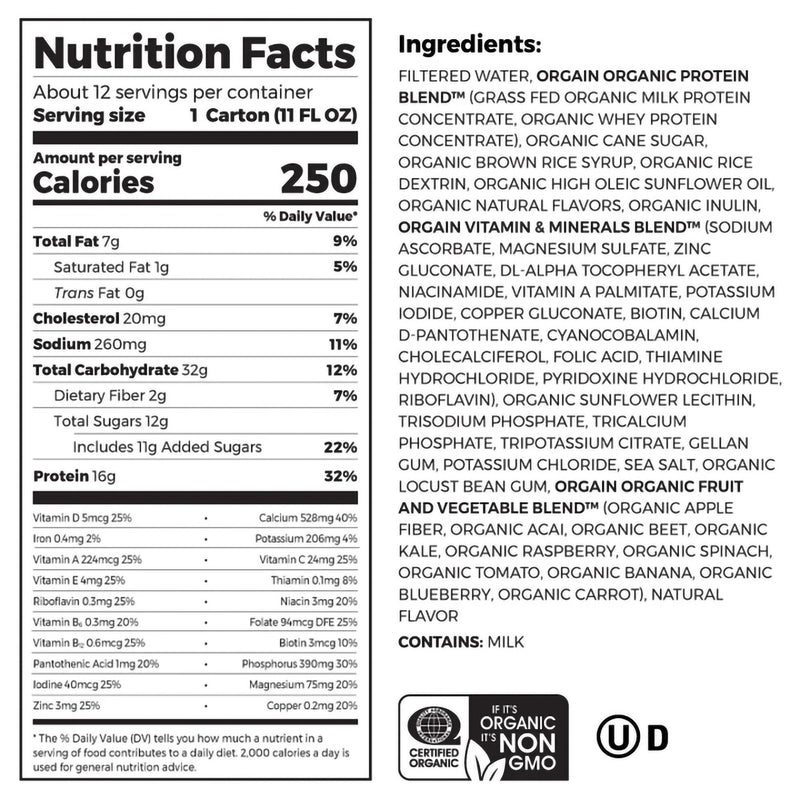 Orgain® Organic Nutritional Shake Iced Café Mocha Oral Supplement, 11 oz. Carton, 1 Case of 12 (Nutritionals) - Img 2