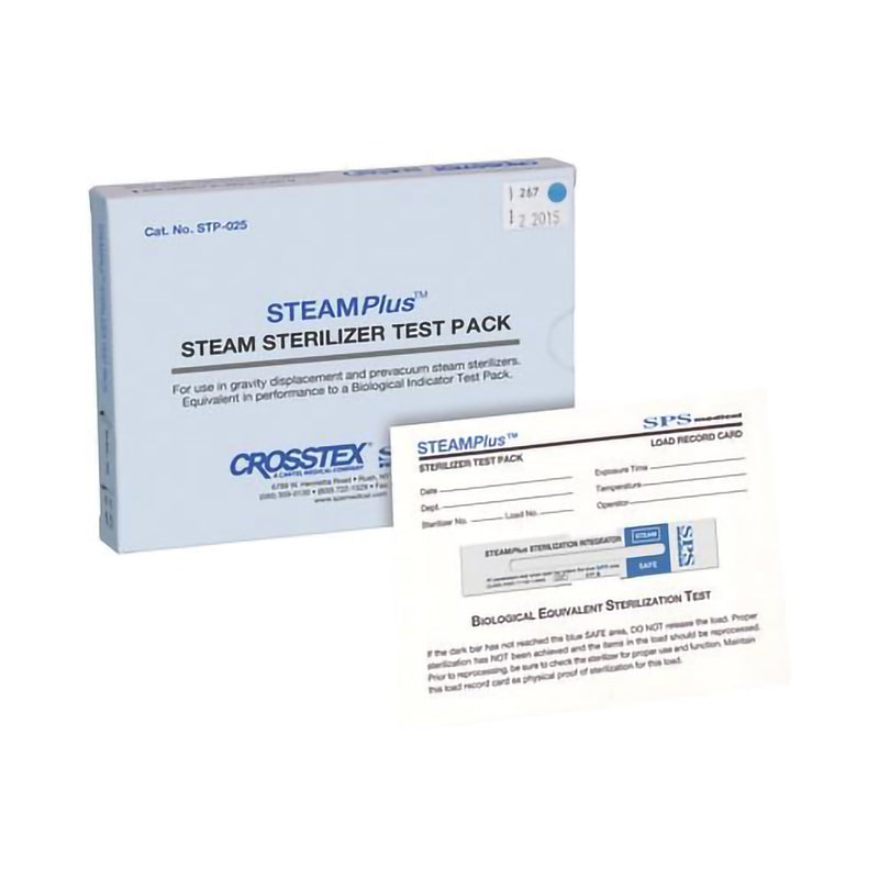 STEAMPlus™ Sterilization Chemical Integrator Pack, 4 Inch, Class 5, 1 Case of 25 (Sterilization Indicators) - Img 1