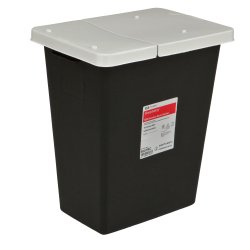 SharpSafety™ RCRA Waste Container, 8 Gallon, 17-3/4 x 11 x 15-1/2 Inch, 1 Each () - Img 1