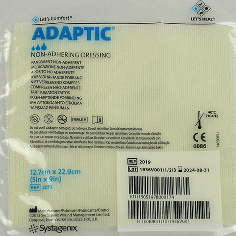 3M™ Adaptic™ Oil Emulsion Impregnated Dressing, 5 x 9 Inch, 1 Box of 12 (Advanced Wound Care) - Img 2