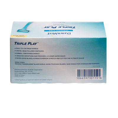 DawnMist Triple Play Facial Razor, Disposable, 1 Box of 10 (Hair Removal) - Img 5