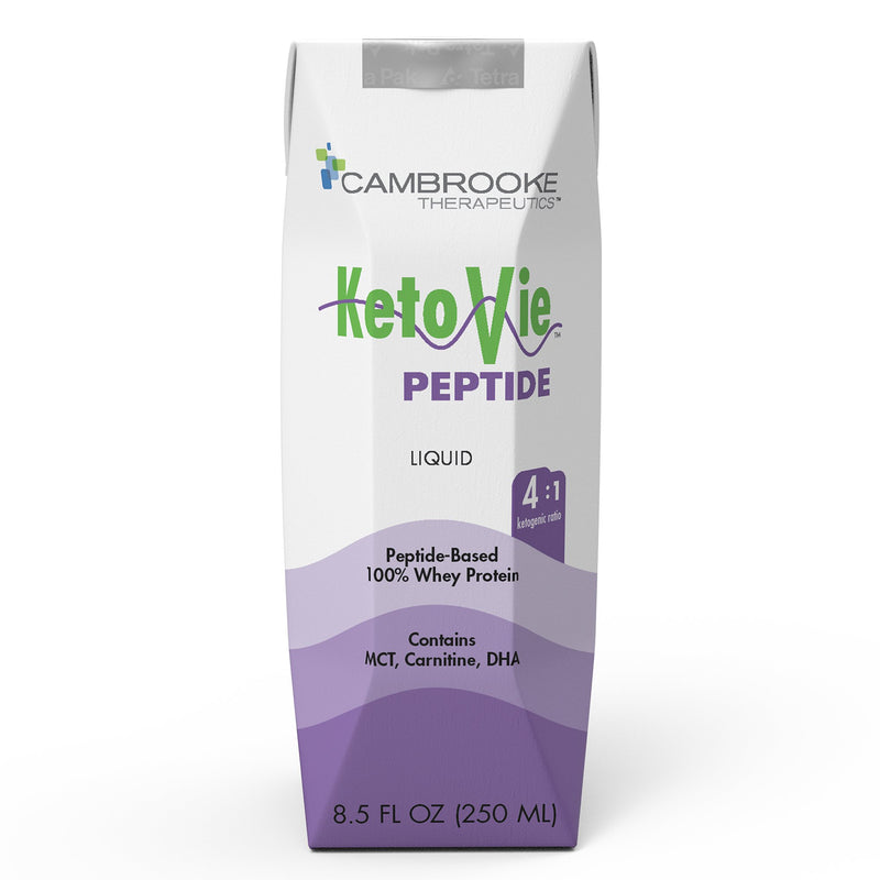 KetoVie™ Peptide 4:1 Oral Supplement / Tube Feeding Formula, 8.5 oz. Carton, 1 Case of 30 (Nutritionals) - Img 1