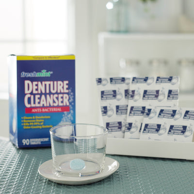 freshmint® Denture Cleanser Anti-Bacterial Tablets, 1 Box (Mouth Care) - Img 6