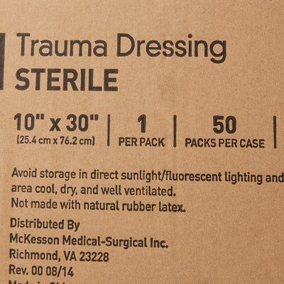 McKesson Sterile Trauma Dressing, 10 x 30 Inch, 1 Case of 50 (General Wound Care) - Img 6