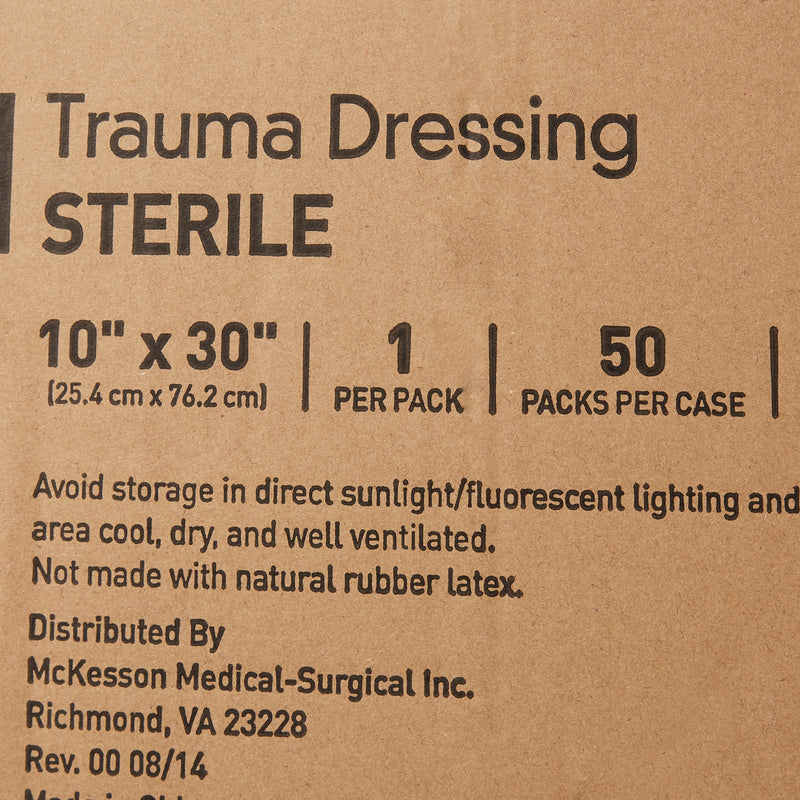 McKesson Sterile Trauma Dressing, 10 x 30 Inch, 1 Case of 50 (General Wound Care) - Img 6