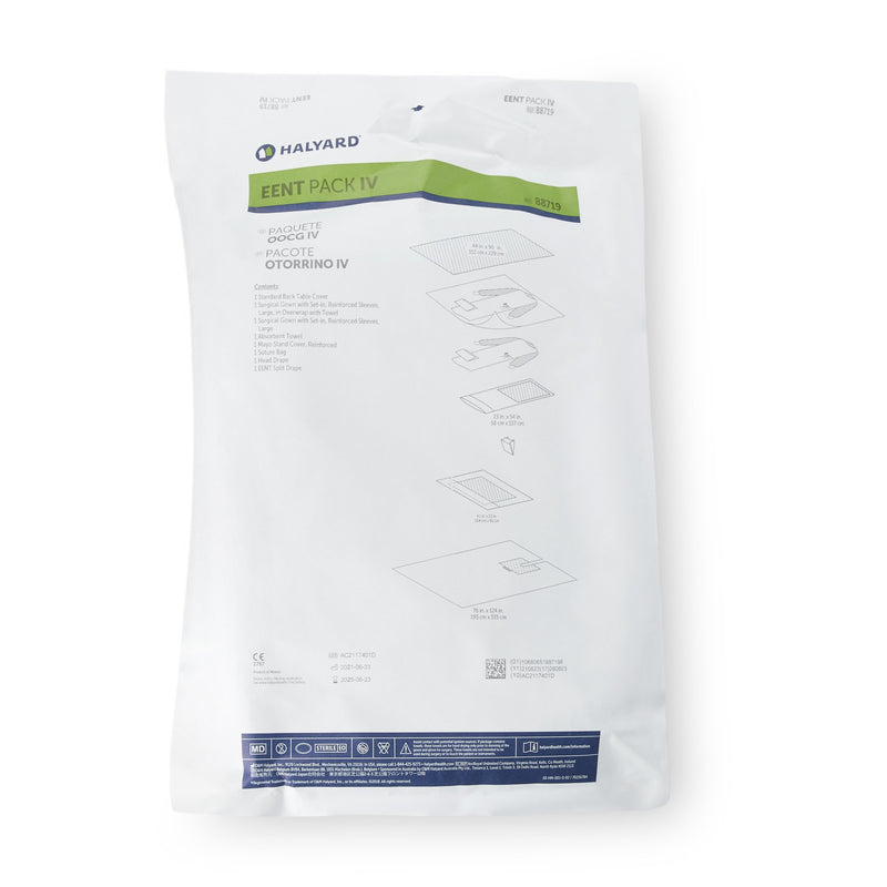 Halyard EENT Pack IV, 1 Case of 5 (Procedure Drapes and Sheets) - Img 1