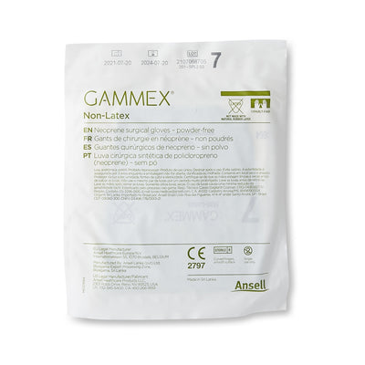 Gammex® Non-Latex Polyisoprene Surgical Glove, Size 7, Green, 1 Box of 50 () - Img 3