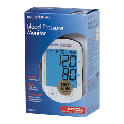 SmartHeart Blood Pressure Monitor with Automatic Inflation, L/XL Cuffs, 1 Each (Blood Pressure) - Img 1