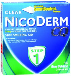 Nicoderm CQ® 21 mg Strength Nicotine Polacrilex Stop Smoking Aid, 1 Box (Over the Counter) - Img 1
