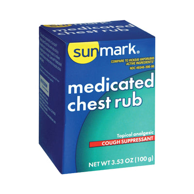 sunmark® Camphor / Menthol / Eucalyptus Oil Chest Rub, 1 Each (Over the Counter) - Img 4