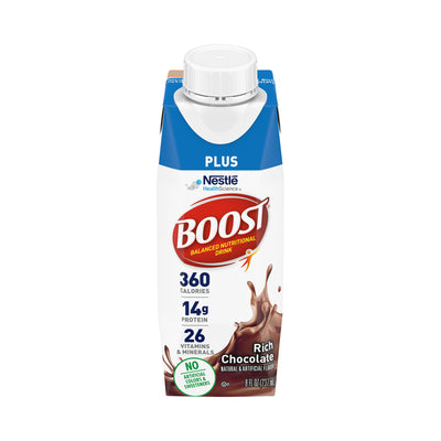 Boost Plus® Chocolate Oral Supplement, 8 oz. Carton, 1 Case of 24 (Nutritionals) - Img 1