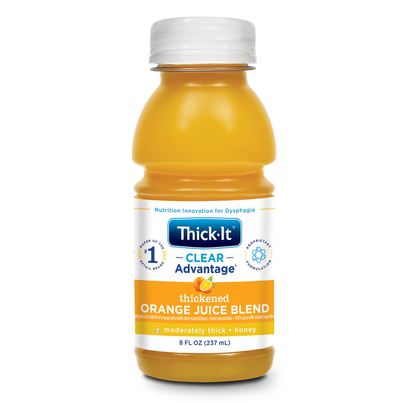 Thick-It® Clear Advantage® Honey Consistency Orange Thickened Beverage, 8 oz. Bottle, 1 Each (Nutritionals) - Img 1