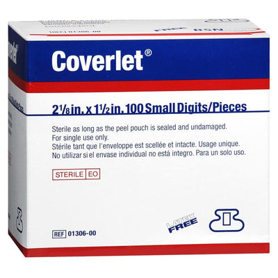 Coverlet® Fingertip Tan Adhesive Strip, 1½ x 2½ Inch, 1 Box of 100 (General Wound Care) - Img 1