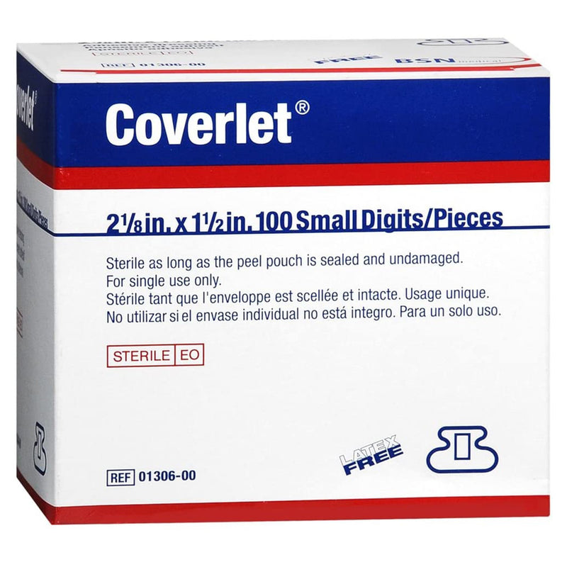 Coverlet® Fingertip Tan Adhesive Strip, 1½ x 2½ Inch, 1 Box of 100 (General Wound Care) - Img 1