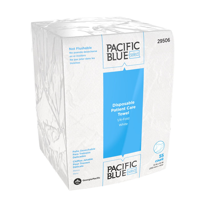 Pacific Blue Select™ Air-laid Bonded Cellulose Washcloth, 1 Pack of 55 (Washcloths) - Img 1