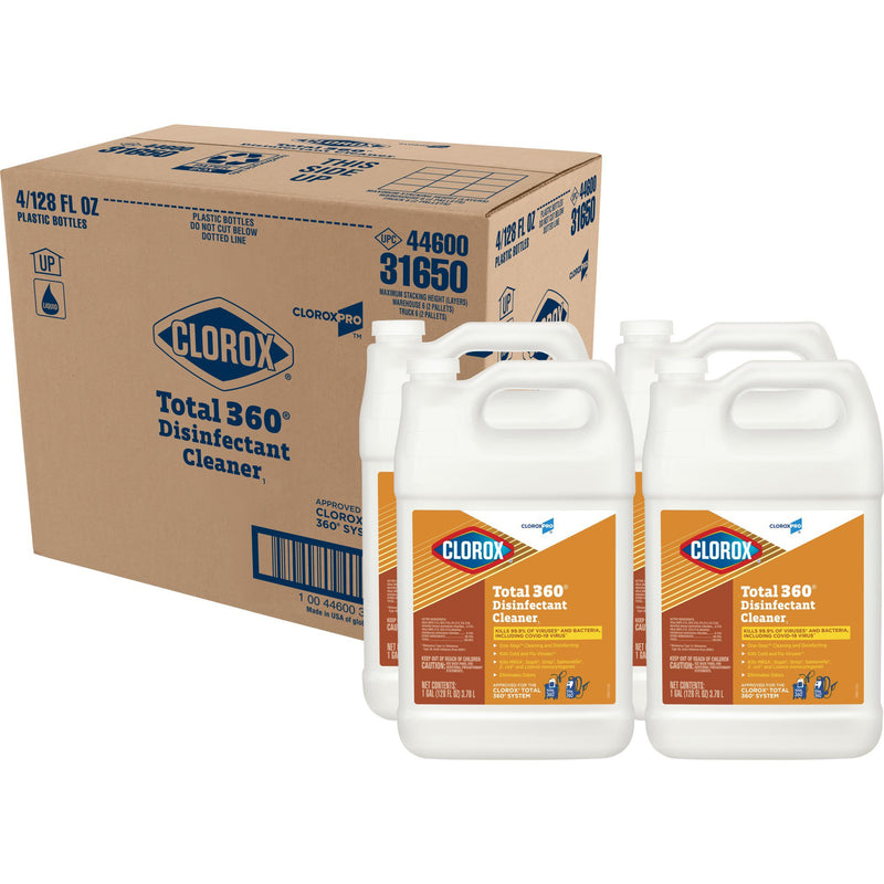 CLEANER, DISINFECTANT CLOROX TOTAL 360 SOL 128 FL OZ (4/CS) (Cleaners and Disinfectants) - Img 4