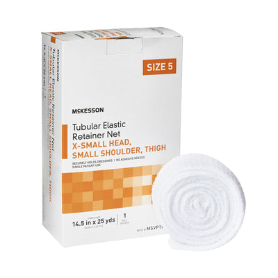 McKesson Tubular Bandage, Small Head, Small Shoulder, Thigh, 14-1/2 inch X 25 yards, Size 5, 1 Box (General Wound Care) - Img 1