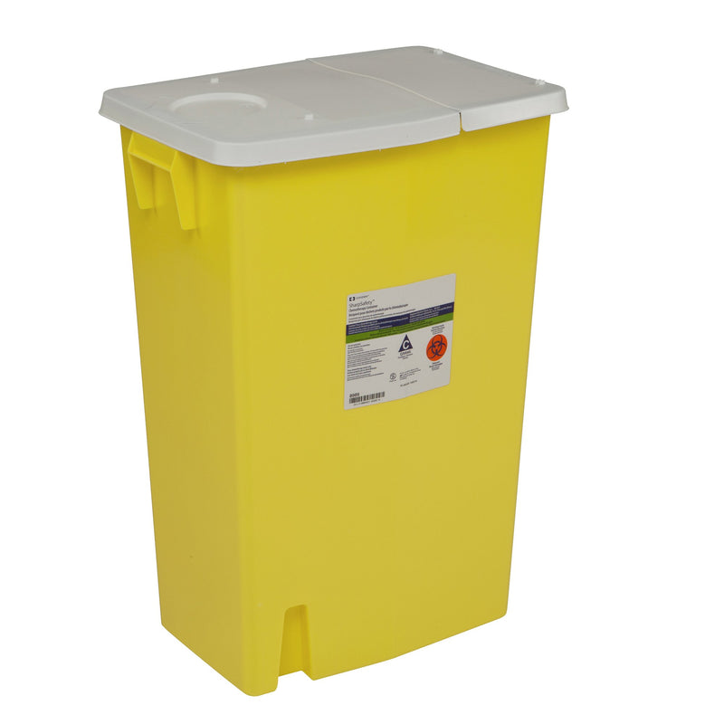 SharpSafety™ Chemotherapy Waste Container, 18 Gallon, 26 x 18¼ x 12¾ Inch, 1 Each () - Img 1