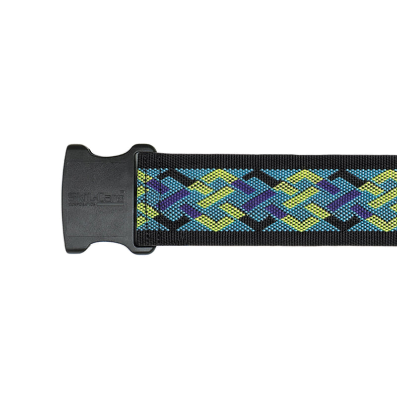 SkiL-Care™ Nylon Gait Belts with Delrin Buckle, Geo-Pattern D, 1 Each (Transfer Equipment) - Img 1