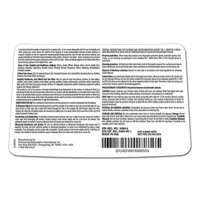 Sani-Cloth® Plus Germicidal Wipe Disinfectant Cleaner, Non-Sterile Canister, 6 x 6¾ Inch, 1 Box of 160 (Cleaners and Disinfectants) - Img 3