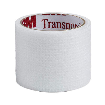 3M™ Transpore™ Plastic Medical Tape, 3 Inch x 10 Yard, White, 1 Box of 4 (General Wound Care) - Img 1