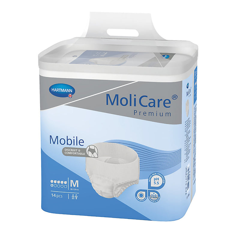 MoliCare® Premium Mobile 6D Absorbent Underwear, Medium, 1 Bag of 14 () - Img 1