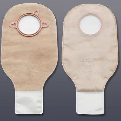 New Image™ Two-Piece Drainable Ostomy Pouch, 12 Inch Length, 1¾ Inch Stoma, 1 Box of 10 (Ostomy Pouches) - Img 1