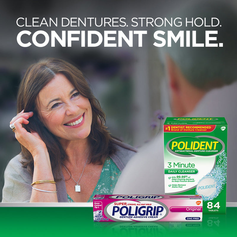 Super Poligrip® Original Denture Adhesive Cream, 2.4 oz Tube, 1 Each (Mouth Care) - Img 5