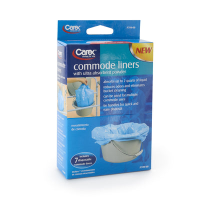 Carex® Commode Liner, 14 x 14 Inch, 1 Box of 7 (Ambulatory Accessories) - Img 2