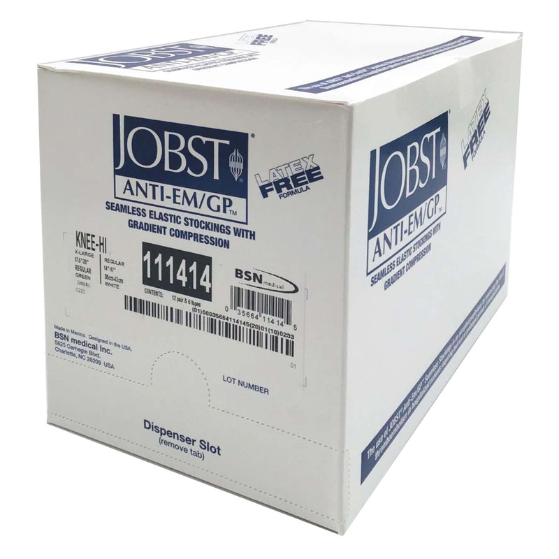 JOBST® Anti-Em/GP™ Knee High Anti-embolism Stockings, Extra Large / Regular, 1 Box of 12 (Compression Garments) - Img 4