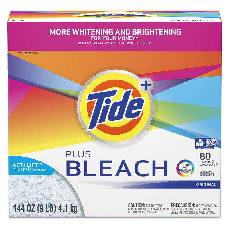 Tide Plus Bleach Powder Laundry Detergent, 1 Case of 2 (Detergents) - Img 1