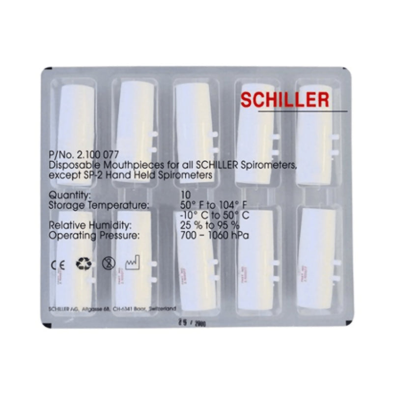 Schiller America Spirometer Mouthpiece, 1 Box of 10 (Mouthpieces) - Img 3