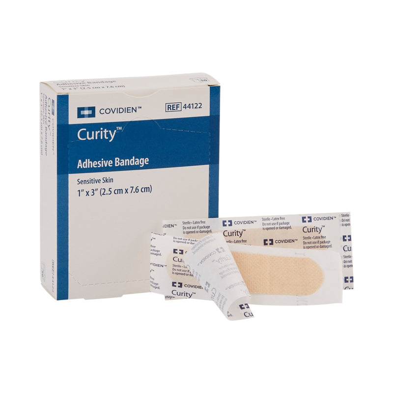 Curity™ Sensitive Skin Adhesive Strip, 1 x 3 Inch, 1 Case of 1200 (General Wound Care) - Img 1