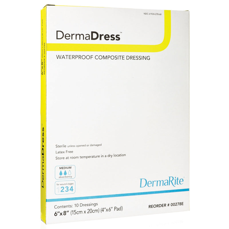 DermaDress® Composite Dressing, 6 x 8 inch, 1 Box of 10 () - Img 1