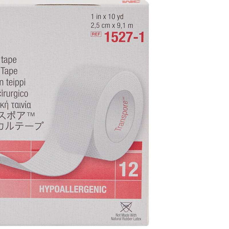 3M™ Transpore™ Plastic Medical Tape, 1 Inch x 10 Yard, Transparent, 1 Roll (General Wound Care) - Img 7