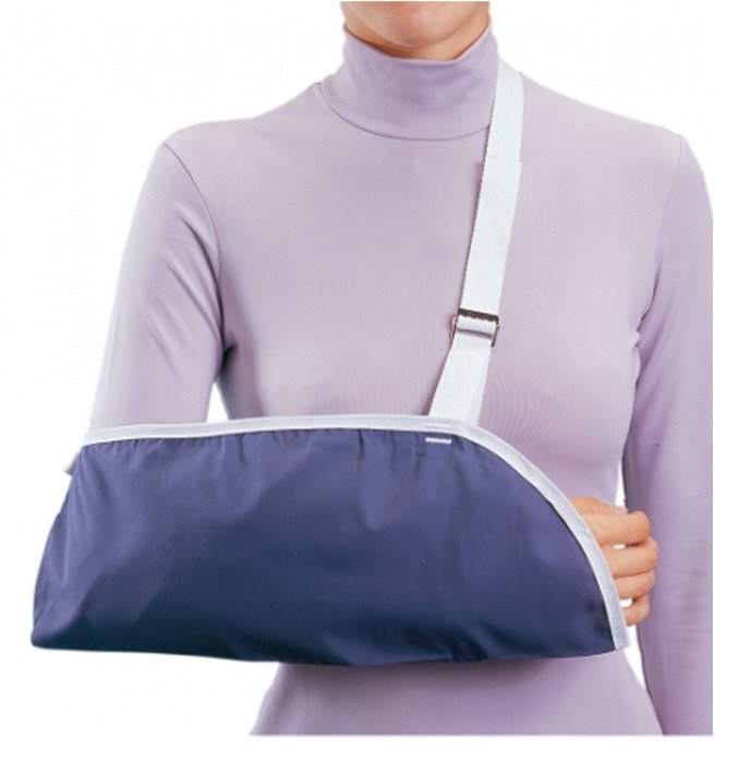 ProCare® Pediatric Blue Cotton / Polyester Arm Sling, Extra Small, 1 Each (Immobilizers, Splints and Supports) - Img 1