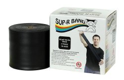 Sup-R Band® Exercise Resistance Band, Black, 5 Inch x 50 Yard, X-Heavy Resistance, 1 Each (Exercise Equipment) - Img 1