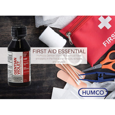 Humco Gentian Violet First Aid Antibiotic, 2 oz. Bottle, 1 Each (Over the Counter) - Img 5