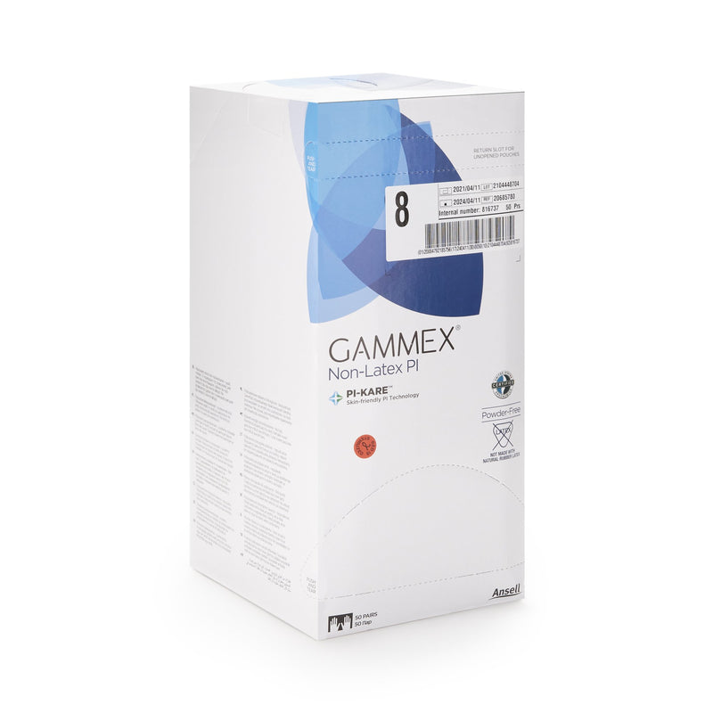 Gammex® Non-Latex PI Polyisoprene Surgical Glove, Size 8, White, 1 Box of 50 () - Img 2