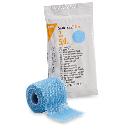 3M™ Scotchcast™ Plus Light Blue Cast Tape, 2 Inch x 4 Yard, 1 Box of 10 (Casting) - Img 1