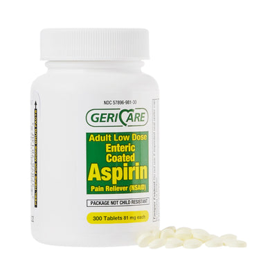 Geri-Care® Low Dose Aspirin Pain Relief, 1 Case of 12 (Over the Counter) - Img 1