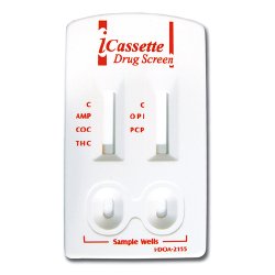 TEST KIT, 5DRUG CASSETTE AMP/COC/OPI/PCP/THC (25/B INSTCH (Test Kits) - Img 1