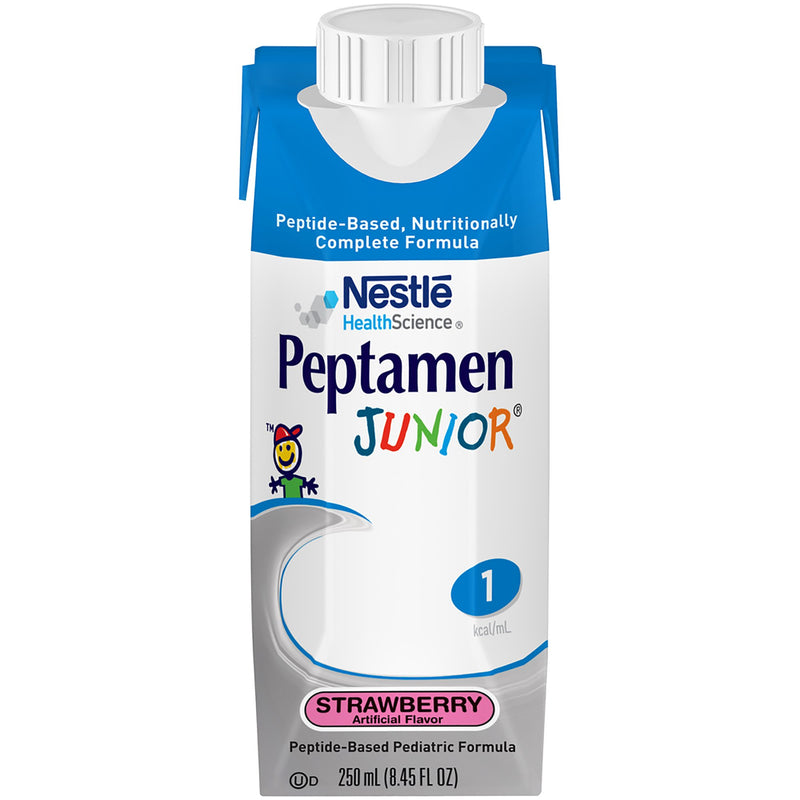 Peptamen Junior® Strawberry Pediatric Oral Supplement / Tube Feeding Formula, 8.45 oz. Tetra Prisma®, 1 Each () - Img 1