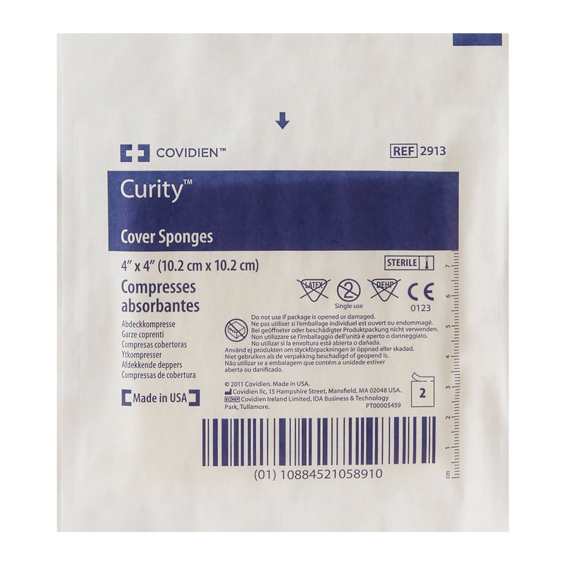 Curity™ Sterile Nonwoven Sponge, 4 x 4 Inch, 1 Case of 600 (General Wound Care) - Img 3